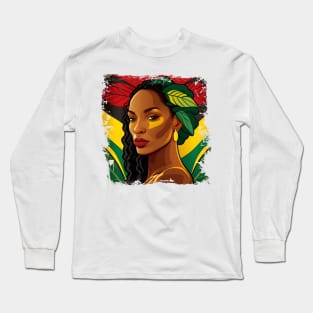 I Am Black History African Woman T-Shirt Long Sleeve T-Shirt